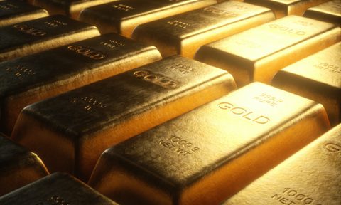 Gold bars 1000 grams.