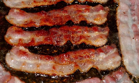 Bacon frying