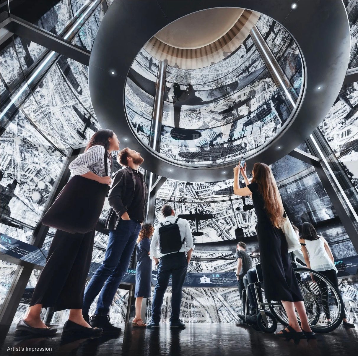 An artist rendering of the future interior of the London Tunnels