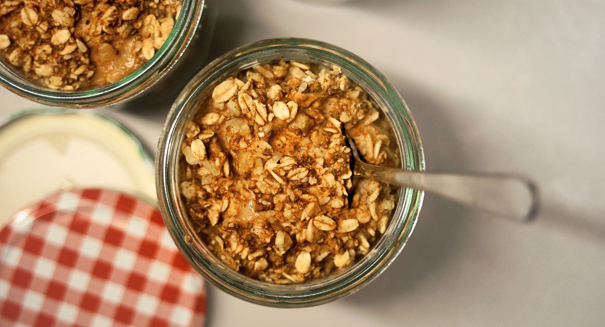 overnight oats in a mason jar