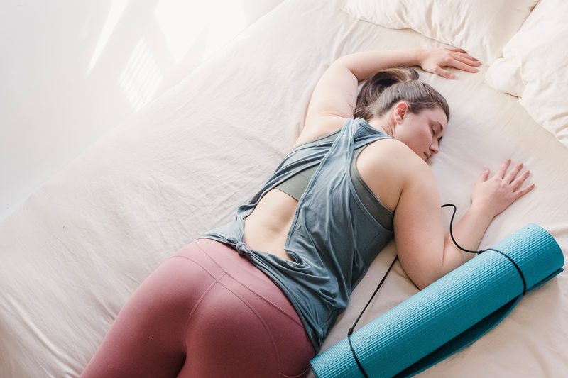 woman after yoga