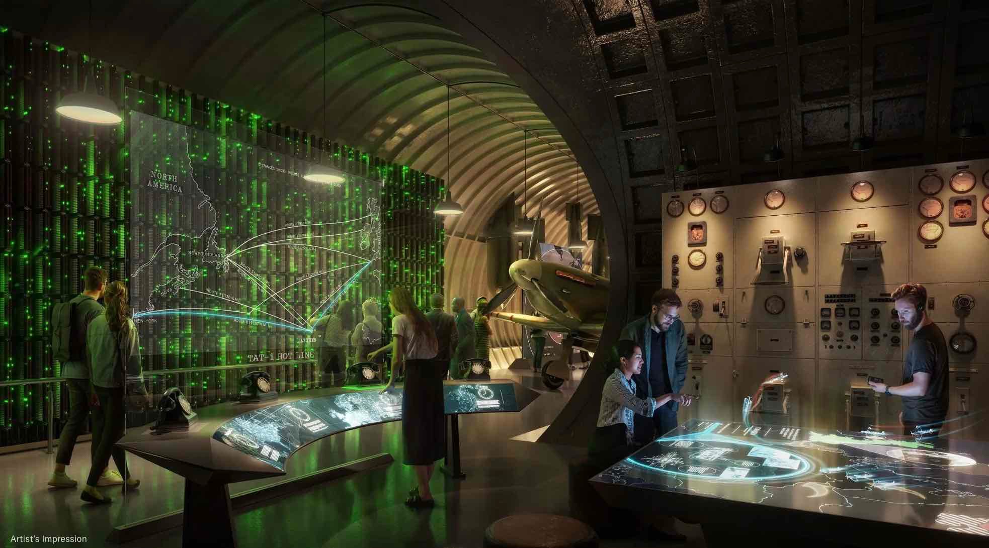 An artist rendering of future exhibits housed in the London Tunnels