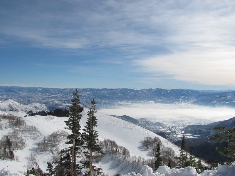 View from the top of Brighton ski resort