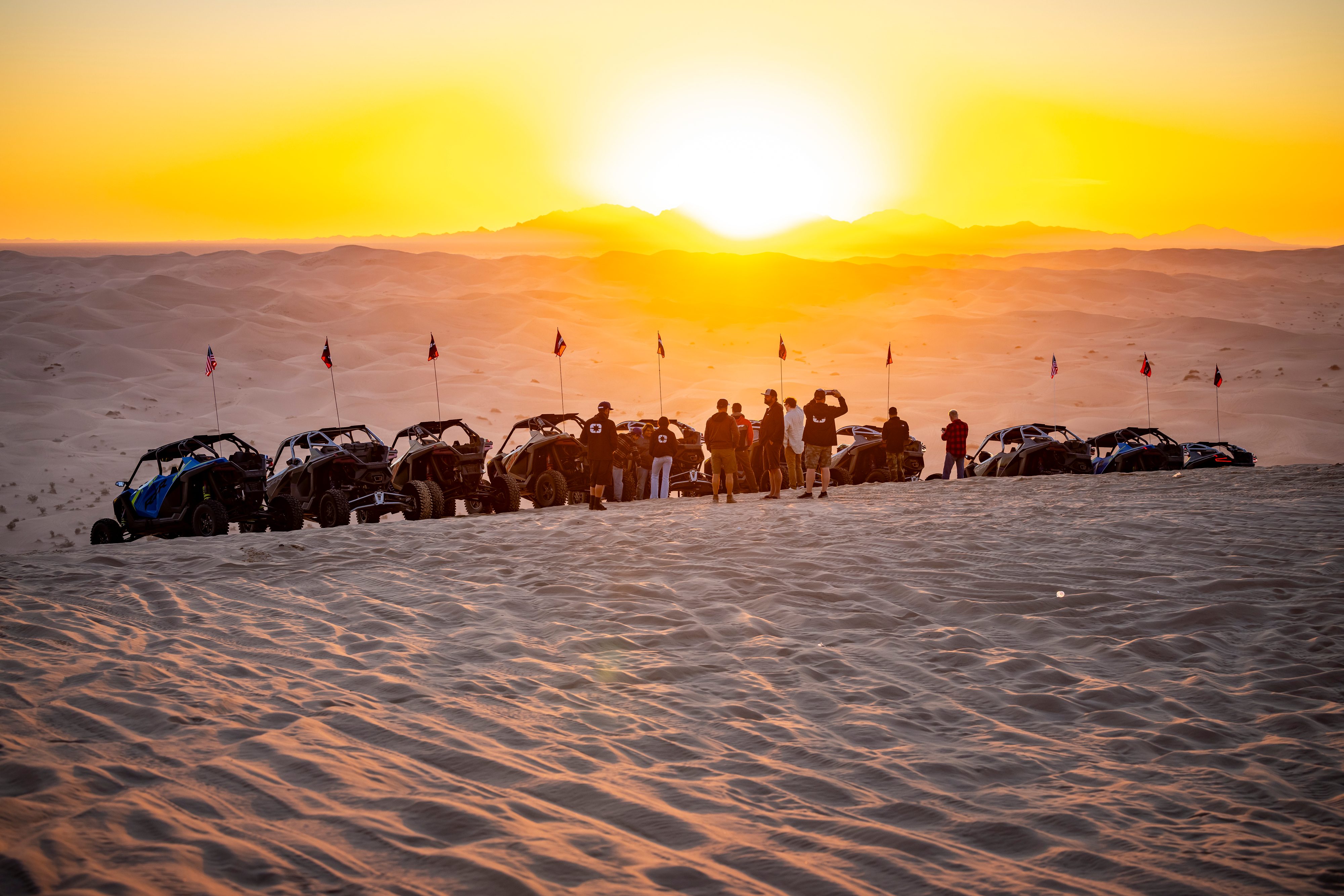 View of a sunrise from Oldsmobile Hill, Glamis