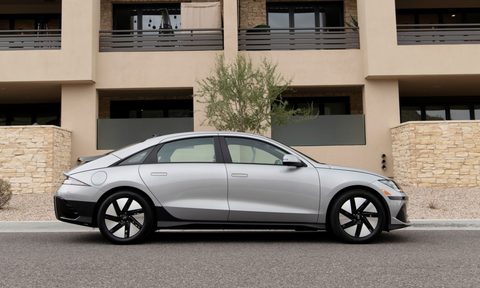 2024 Hyundai Ioniq 6 parked outside.