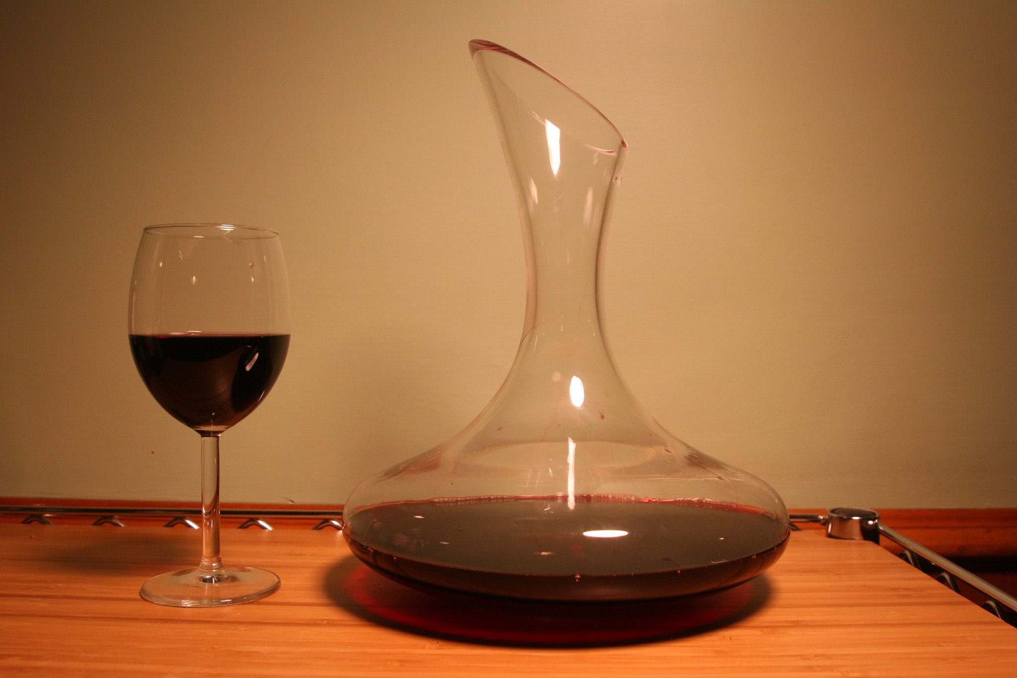 Wine and decanter