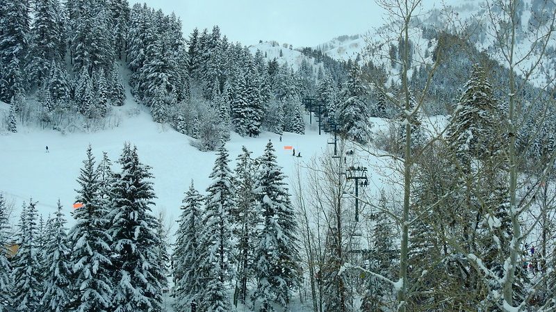 View of ski lift at Sundance mountain
