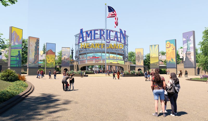 American Heartland Theme Park and Resort entrance