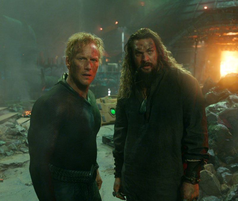 Patrick Wilson and Jason Mamoa in Aquaman and the Lost Kingdom.