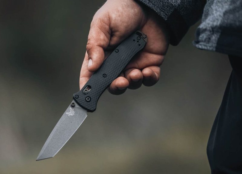 Benchmade knife unfolded