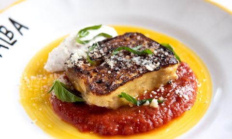 Cucina alba Eggplant Parmigiana.