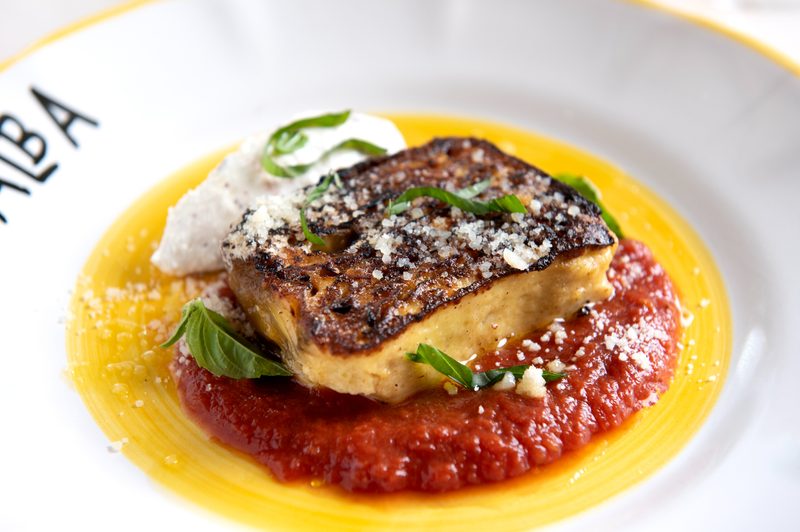 Cucina alba Eggplant Parmigiana.