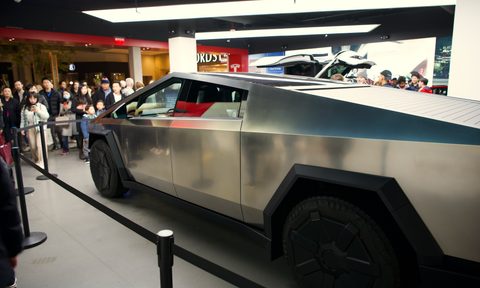 Tesla Cybertruck at the Bellevue, WA location