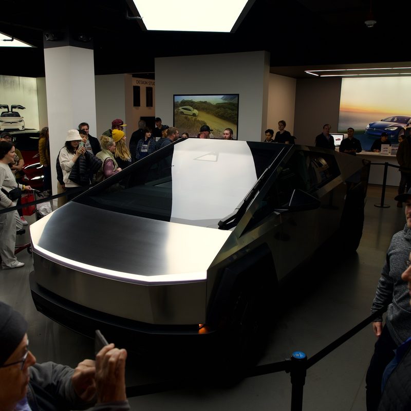 Tesla Cybertruck display model