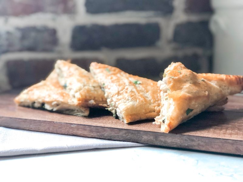 Chicken puff pastries
