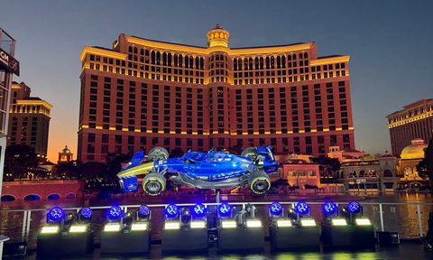 F1 Las Vegas Grand Prix winner's stage