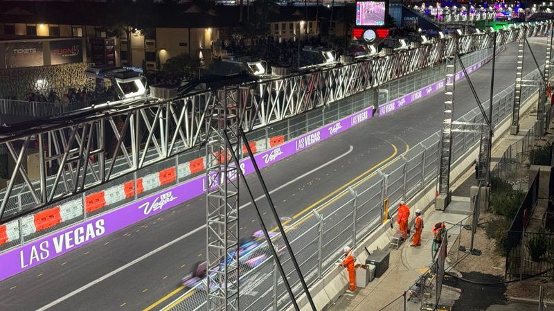 F1 Las Vegas Grand Prix - view from Heineken House