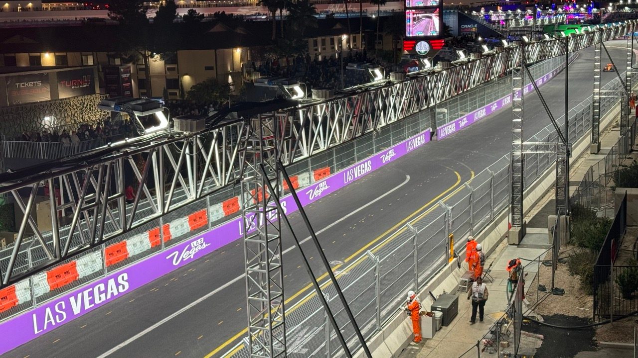 F1 Las Vegas Grand Prix - view from Heineken House