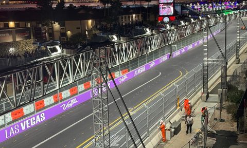 F1 Las Vegas Grand Prix - view from Heineken House