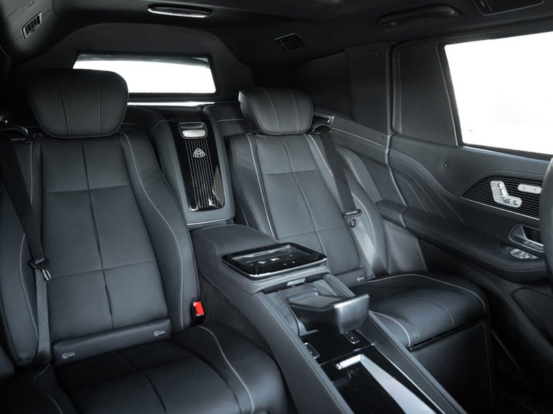 INKAS Armored Mercedes Maybach GLS600 second row passenger seats.