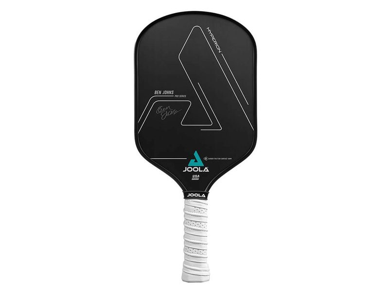 JOOLA's Ben Johns Hyperion CFS 16 Pickleball Paddle has a curved leading edge.