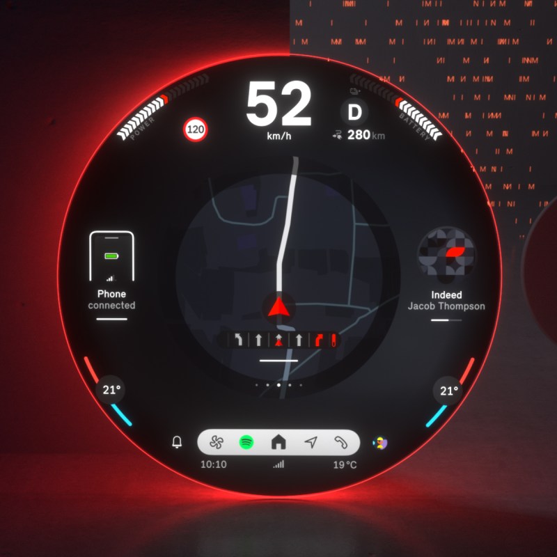 MINI introduces 2025 MINI Countryman Electric with experience modes on circular OLED via MSG Sphere in Las Vegas.