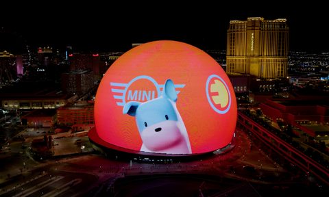 MINI introduces Spike MINI digital assistant with 2025 MINI Countryman Electric via MSG Sphere in Las Vegas