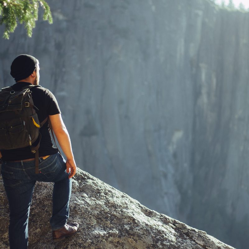 Man on a mountain