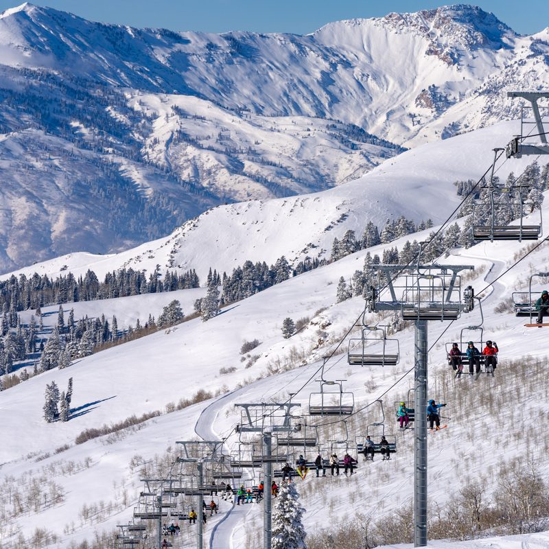 Chairlift at Powder Mountain, Utah