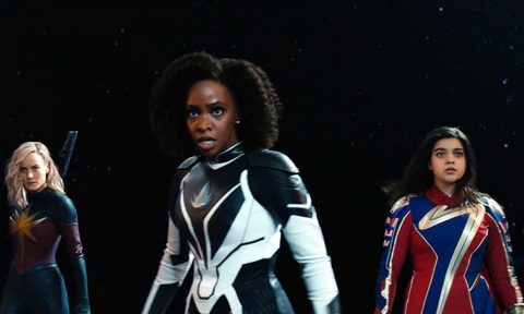 The cast of The Marvels