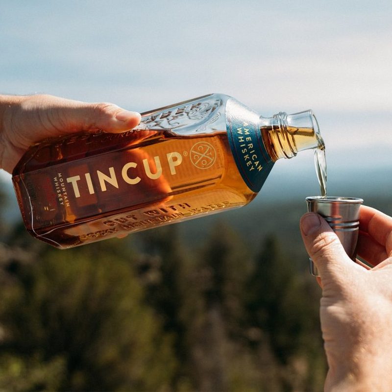 Tincup Whiskey in mountains