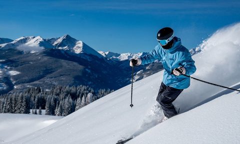 Back bowl skiing Vail Colorado