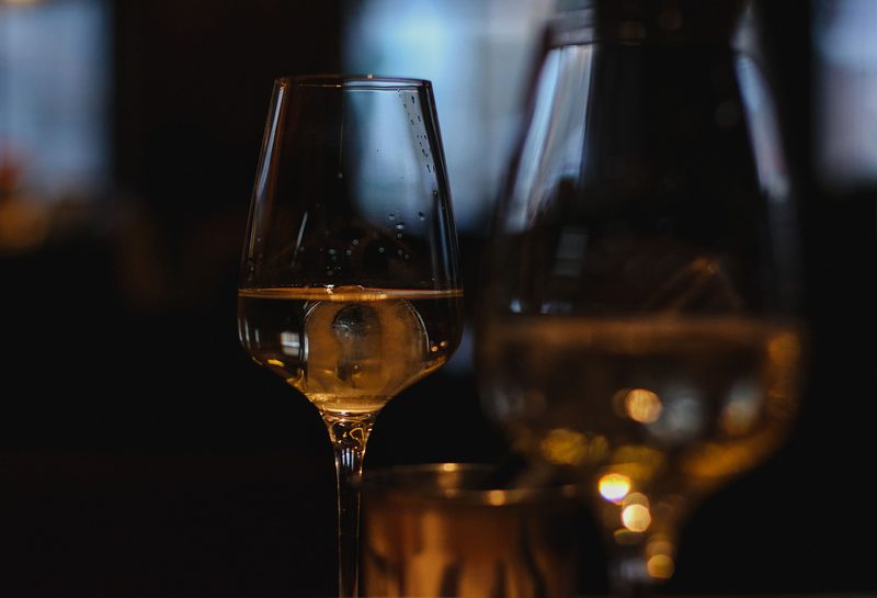 Glass of white wine