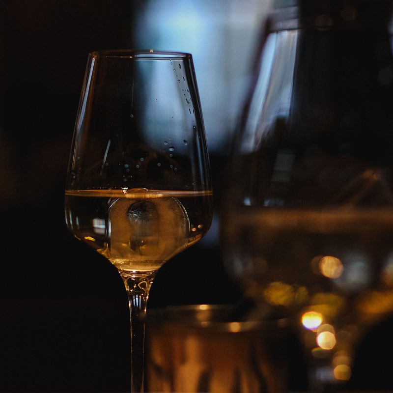 Glass of white wine