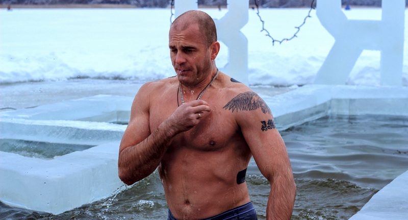 Bathing in an ice-hole tradition