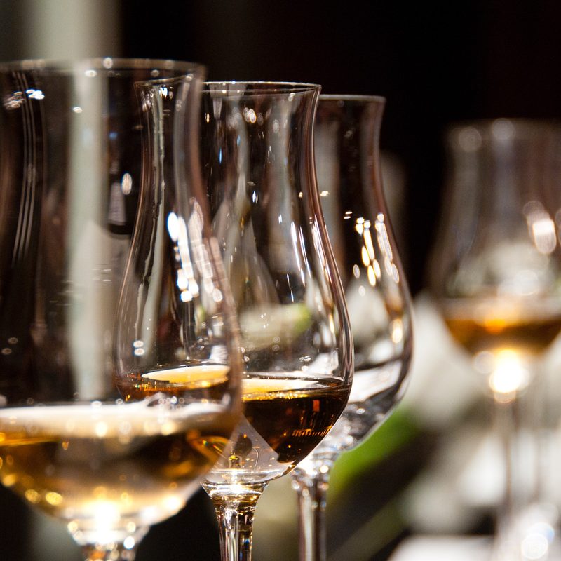 Flight of white wines