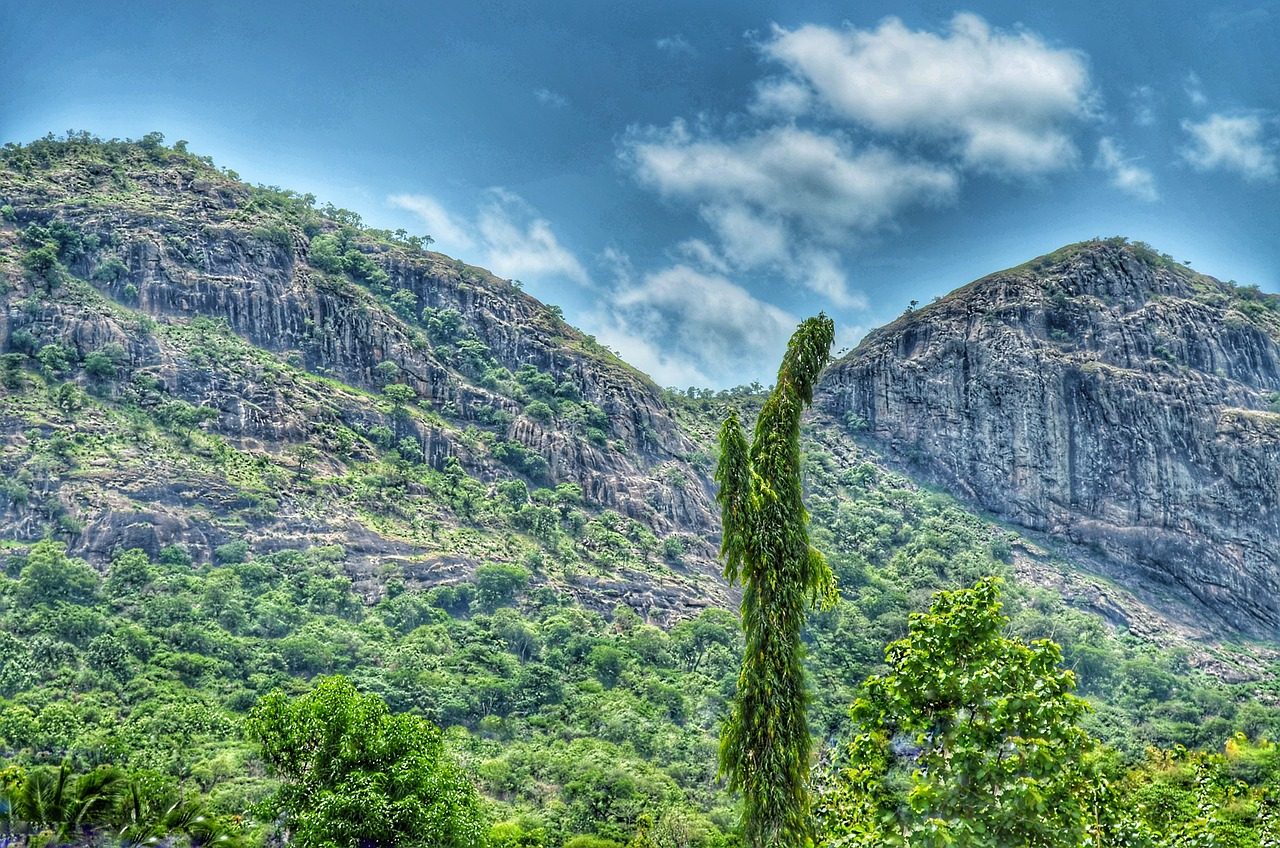 Picturesque hillside in Benin