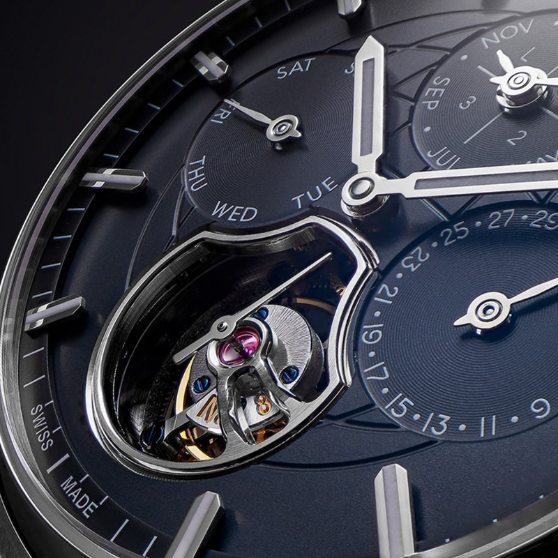 Frederique Constant Tourbillon Perpetual Calendar face