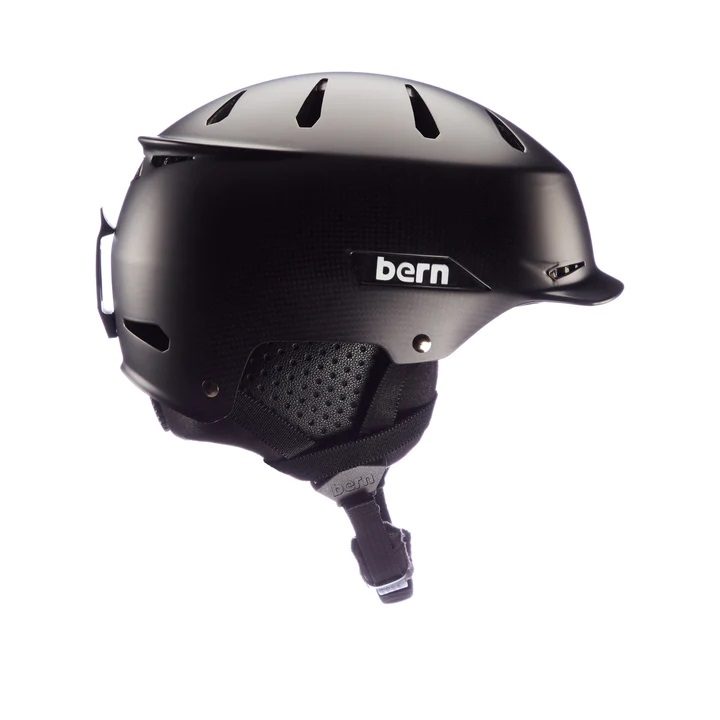 Black Bern Hendrix ski helmet on a white background