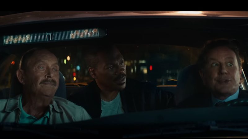 John Ashton, Judge Reinhold, and Eddie Murphy in Beverly Hills Cop: Axel F.