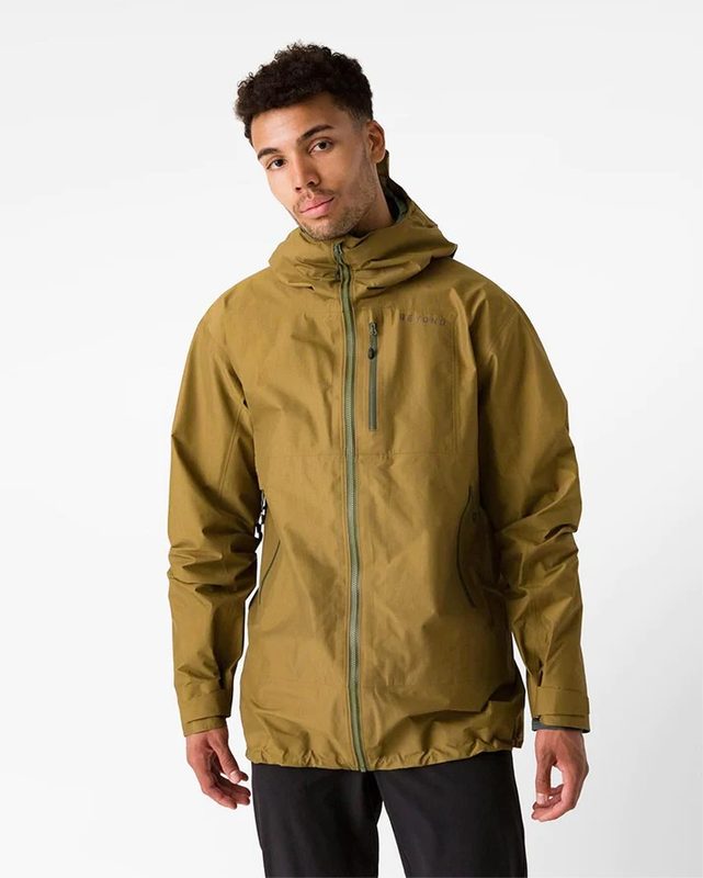 Beige Beyond Clothing jacket on model