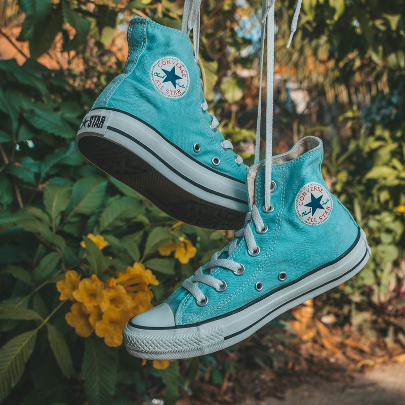 Converse hanging