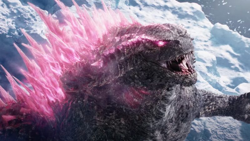 Godzilla in pink in Godzilla x Kong.