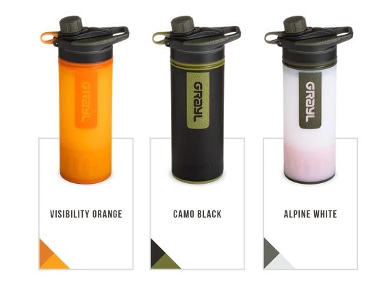 Grayl geopress water bottle filtration system