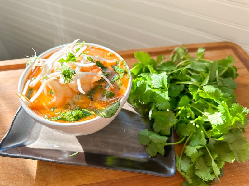 Thai shrimp soup