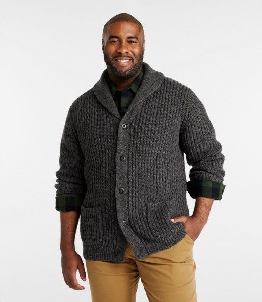 L.L. Bean Ragwool Cardigan