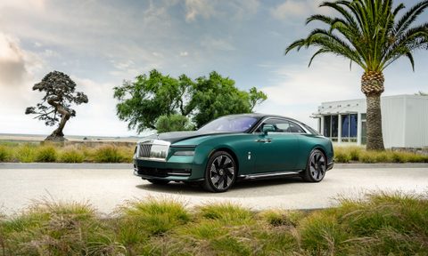 Rolls Royce Spectre EV parked outside