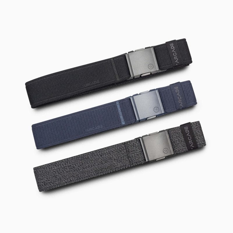 Different color variations of Arcade Belts