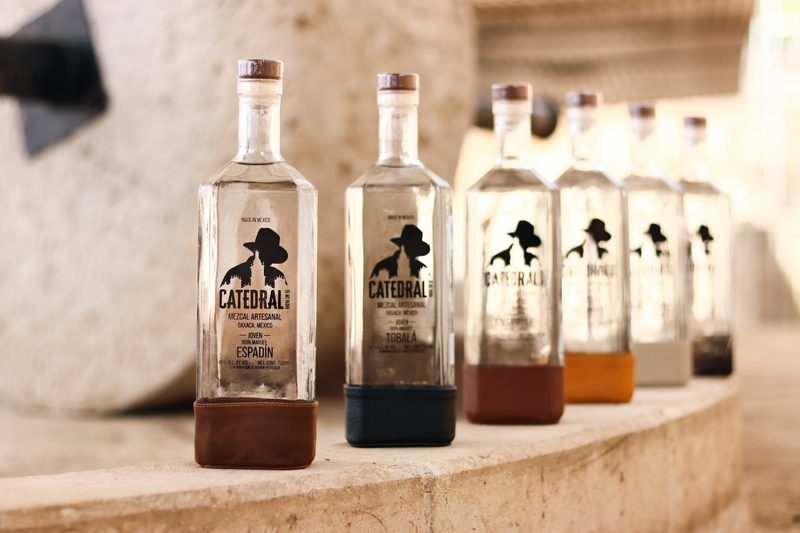 Catedral Mezcal bottles.