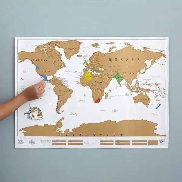 Uncommon Goods Scratch Map Deluxe